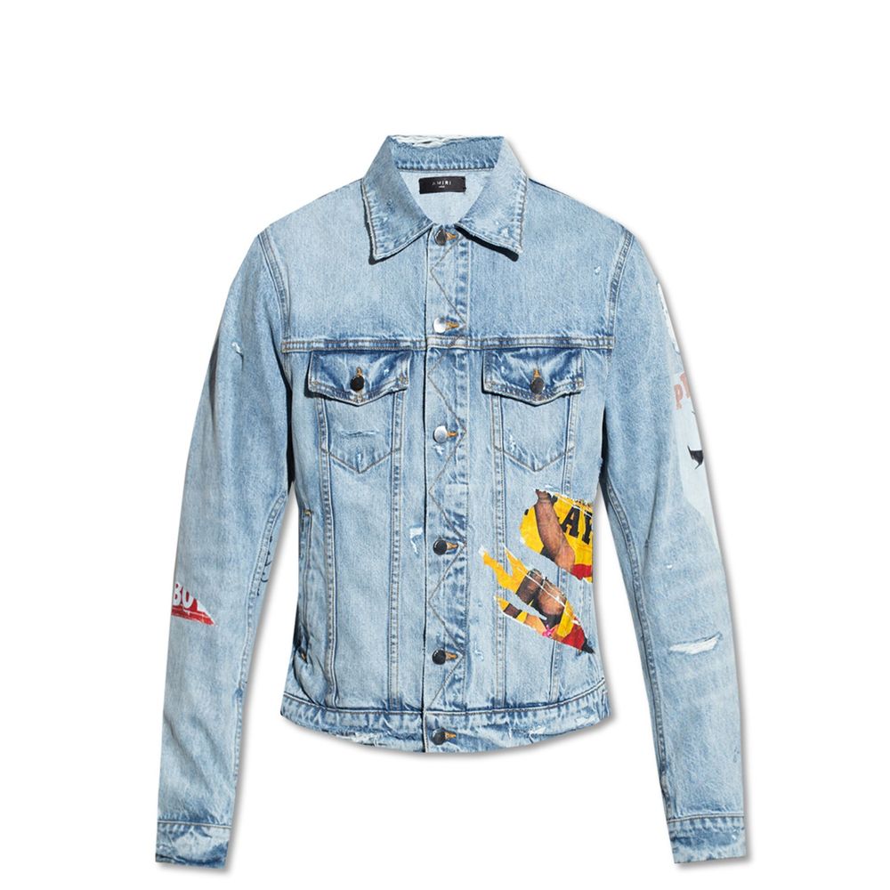 Amiri Blue Cotton Denim Jacket | Regal Royce