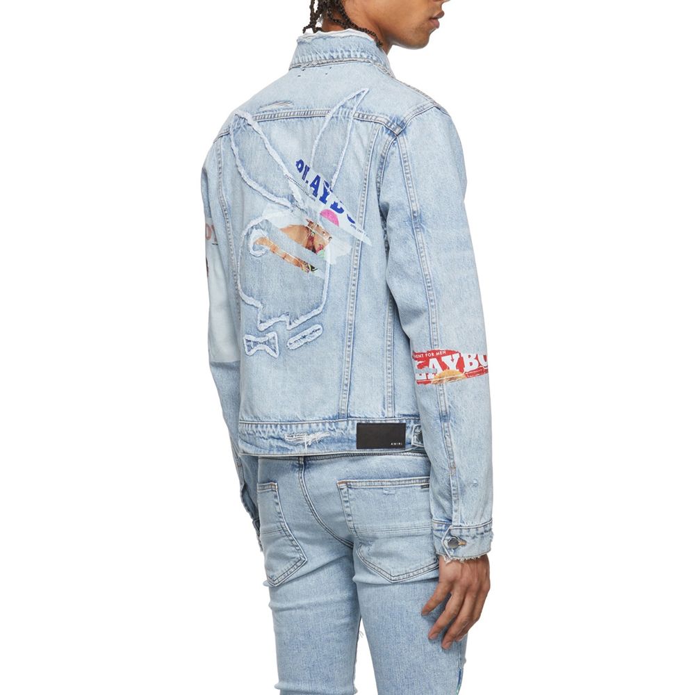 Amiri Blue Cotton Denim Jacket | Regal Royce
