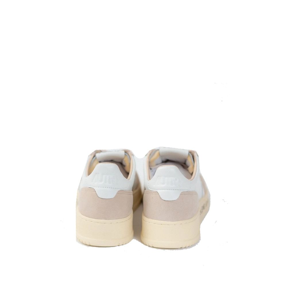 Autry White Goatskin Low Top Sneakers | Regal Royce