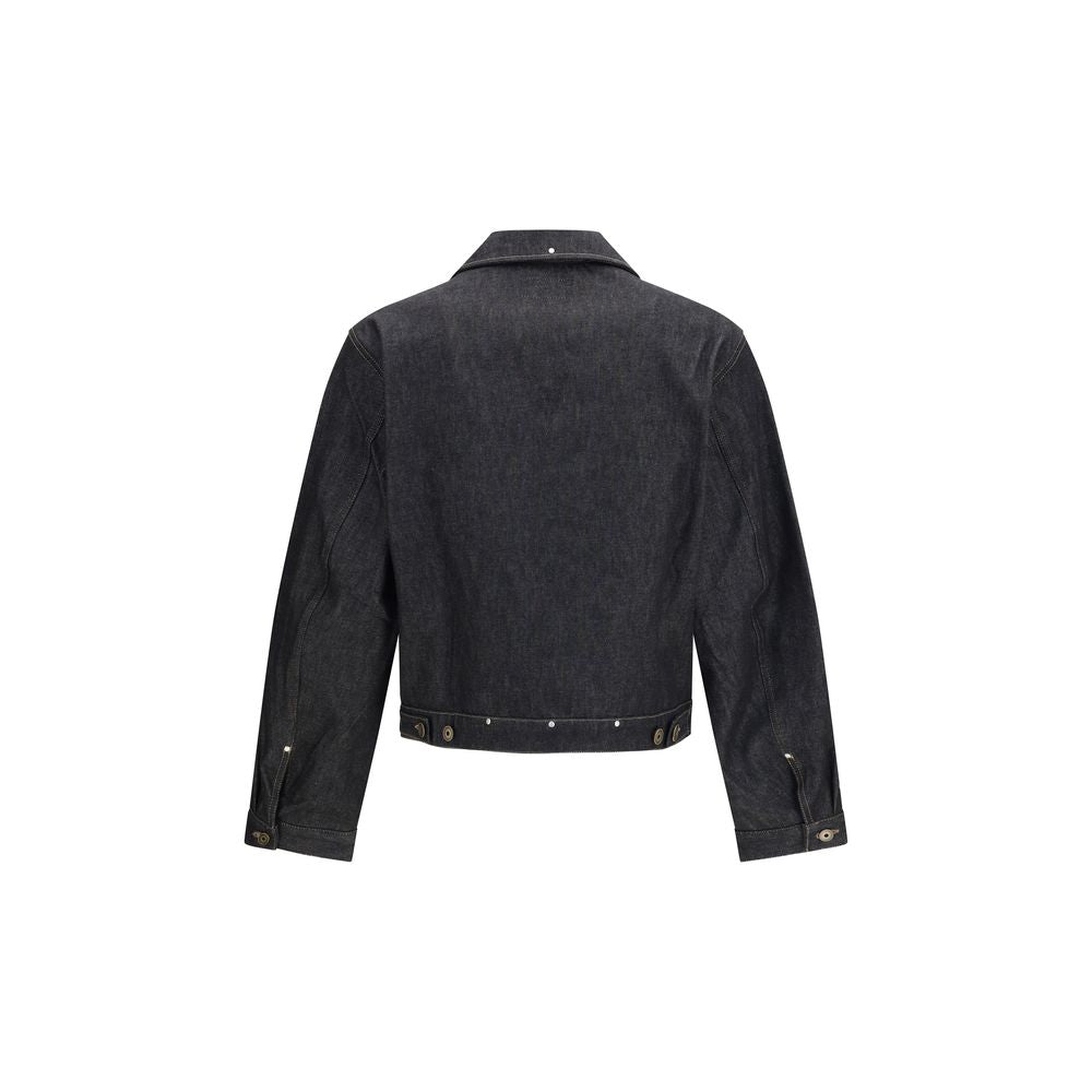 Lemaire Black Cotton Denim Jacket | Regal Royce