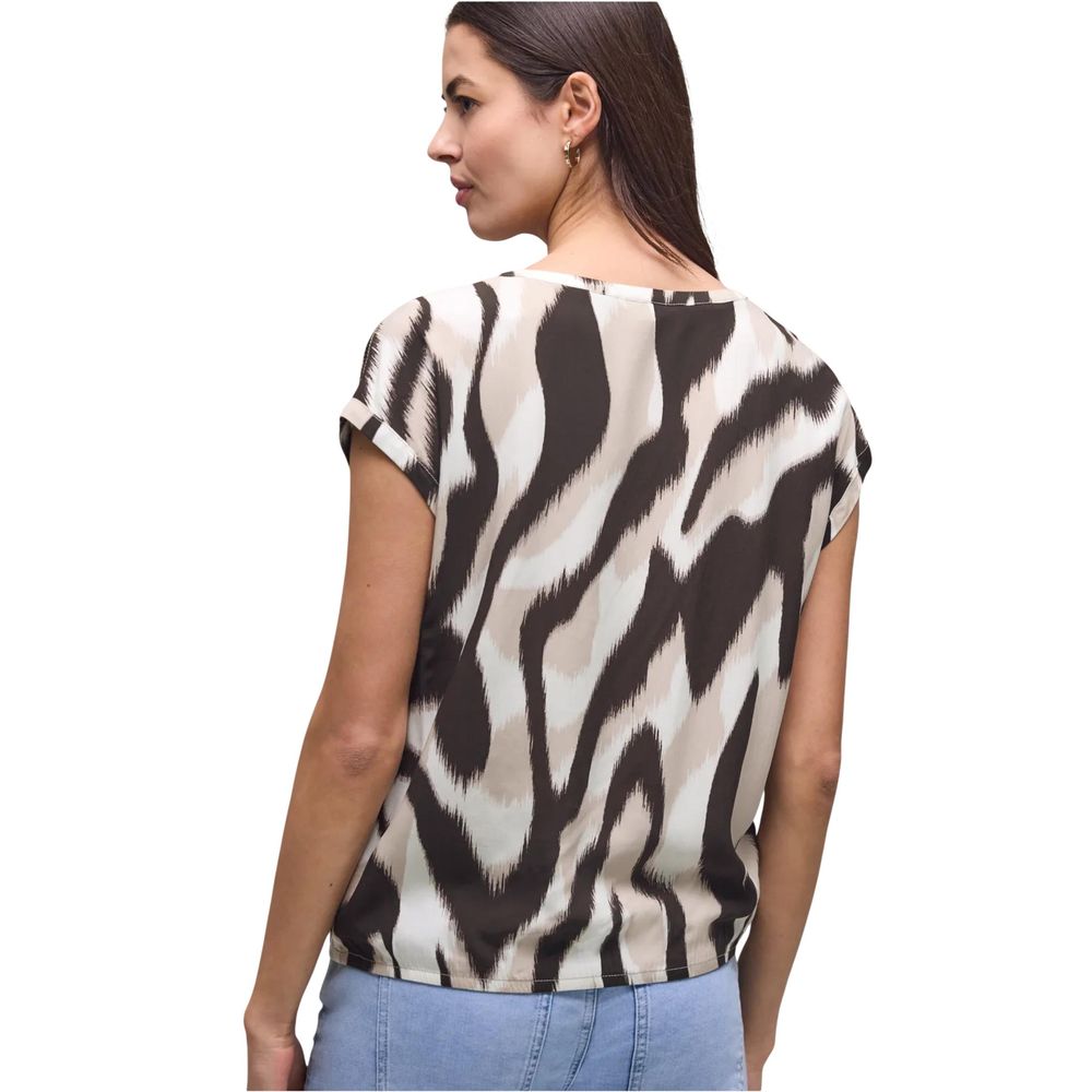 Street One Brown Viscose Blouse | Regal Royce