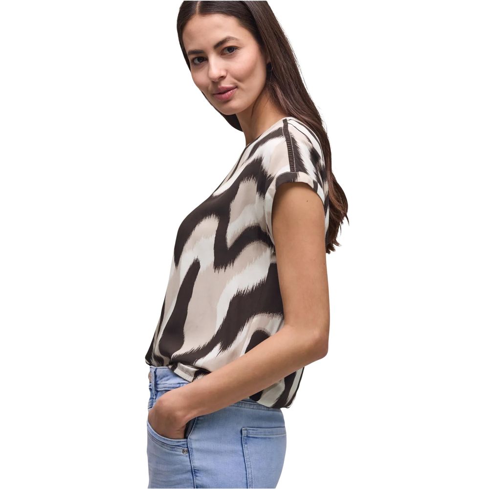 Street One Brown Viscose Blouse | Regal Royce