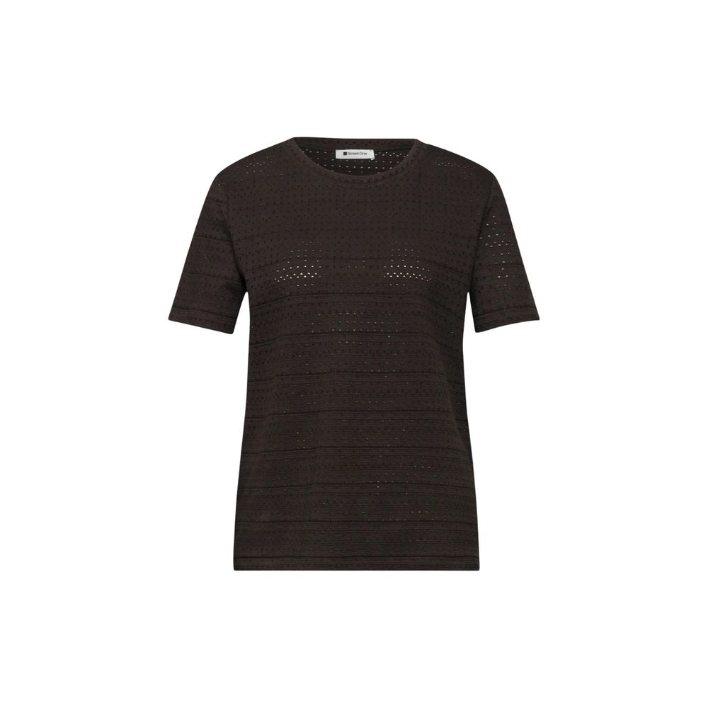 Street One Brown Cotton T-Shirt | Regal Royce