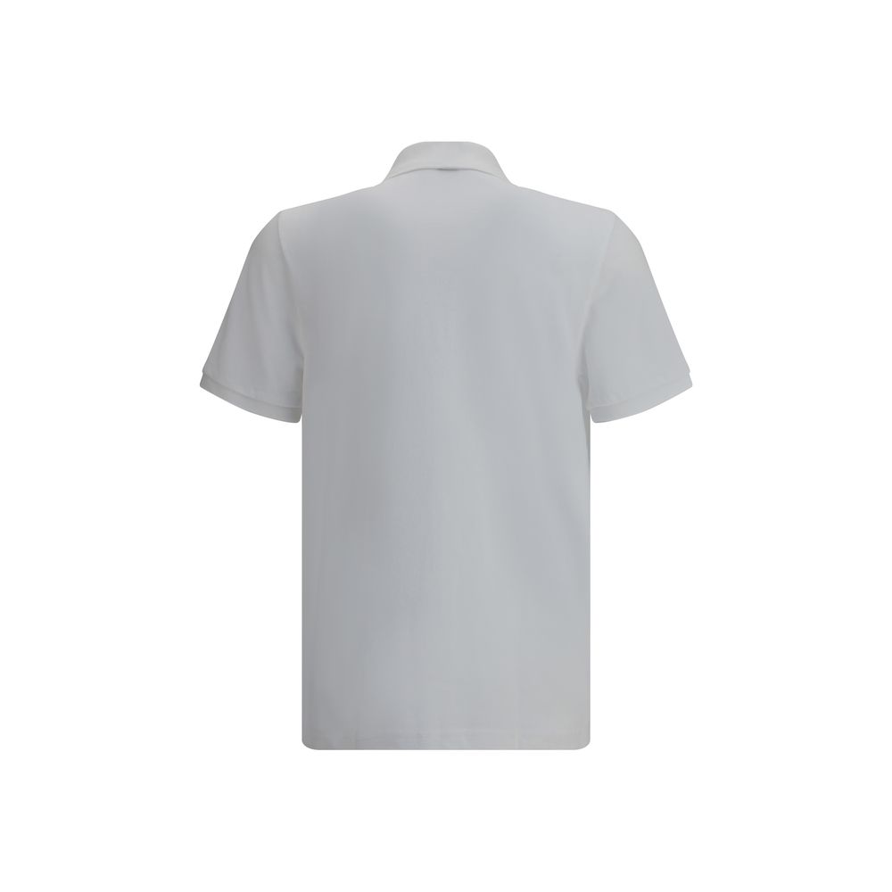Moose Knuckles White Cotton Polo Shirt | Regal Royce