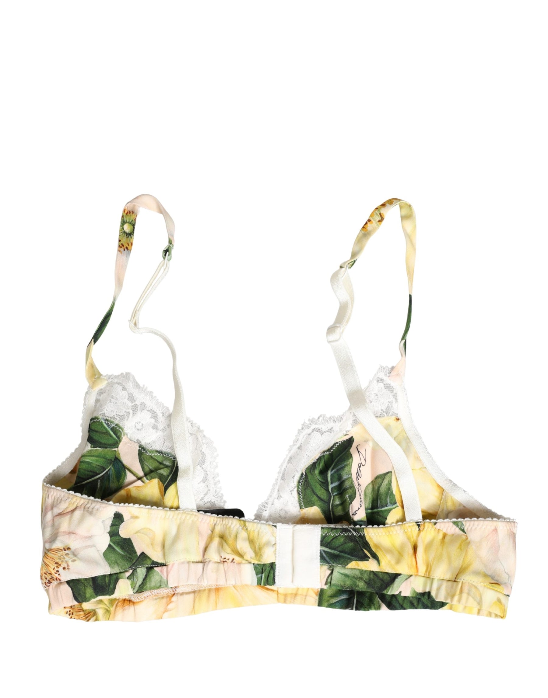 Dolce & Gabbana Multicolor Floral Print Soft Cup Bra Underwear | Regal Royce