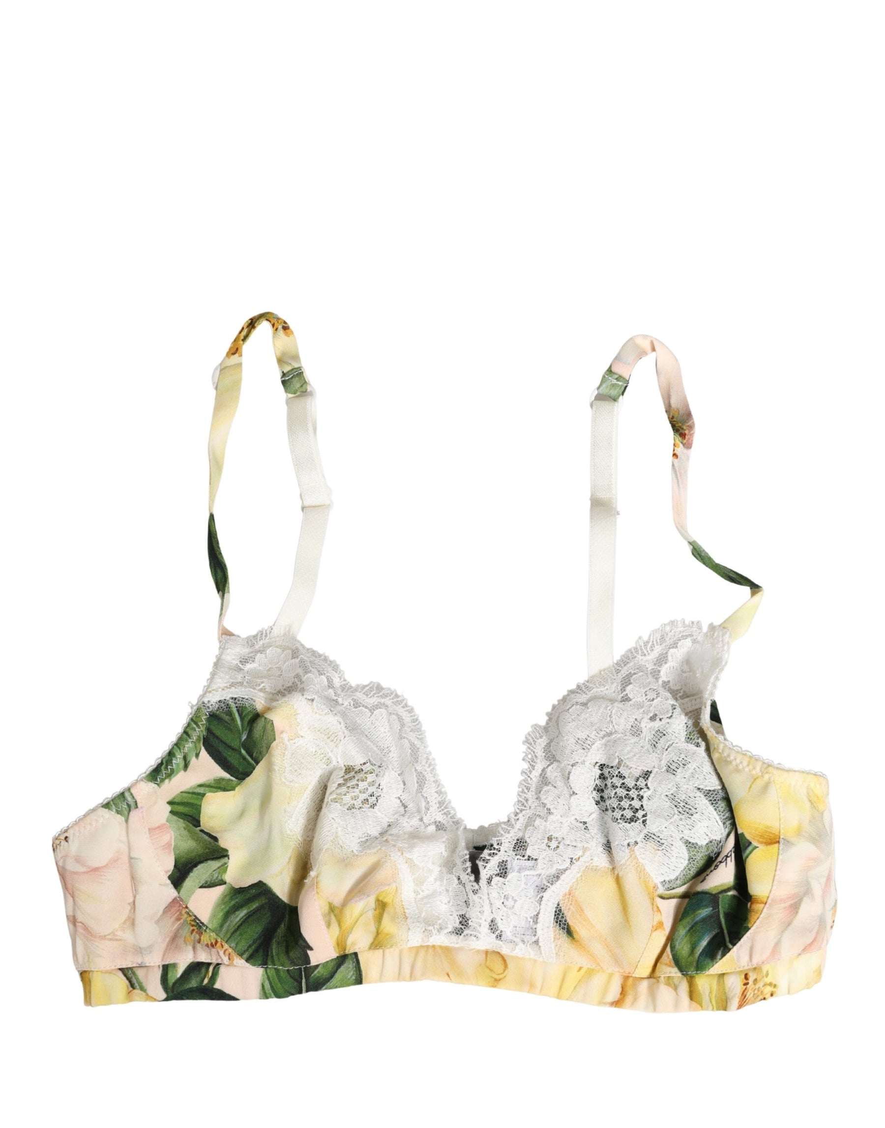 Dolce & Gabbana Multicolor Floral Print Soft Cup Bra Underwear | Regal Royce