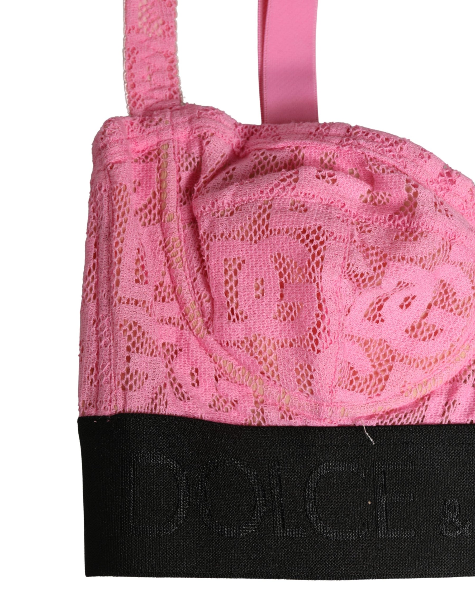Dolce & Gabbana Pink Semi-Pad Underwire Balconette Bra Underwear | Regal Royce