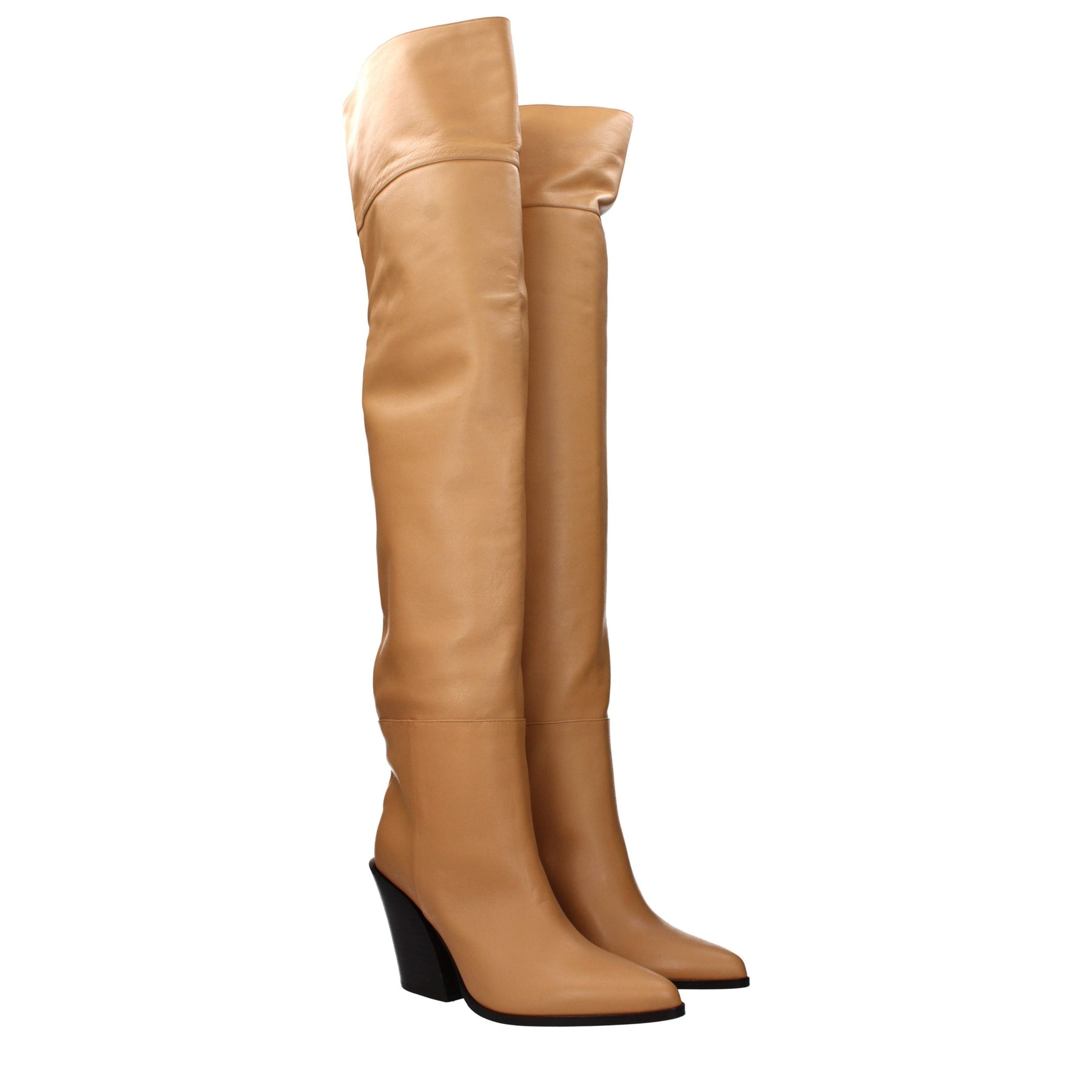 Jimmy Choo Beige Leather Ankle Boots | Regal Royce