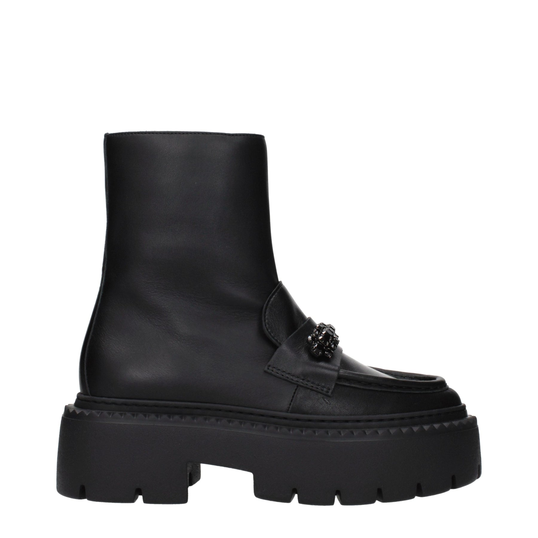 Jimmy Choo Black Leather Ankle Boots | Regal Royce