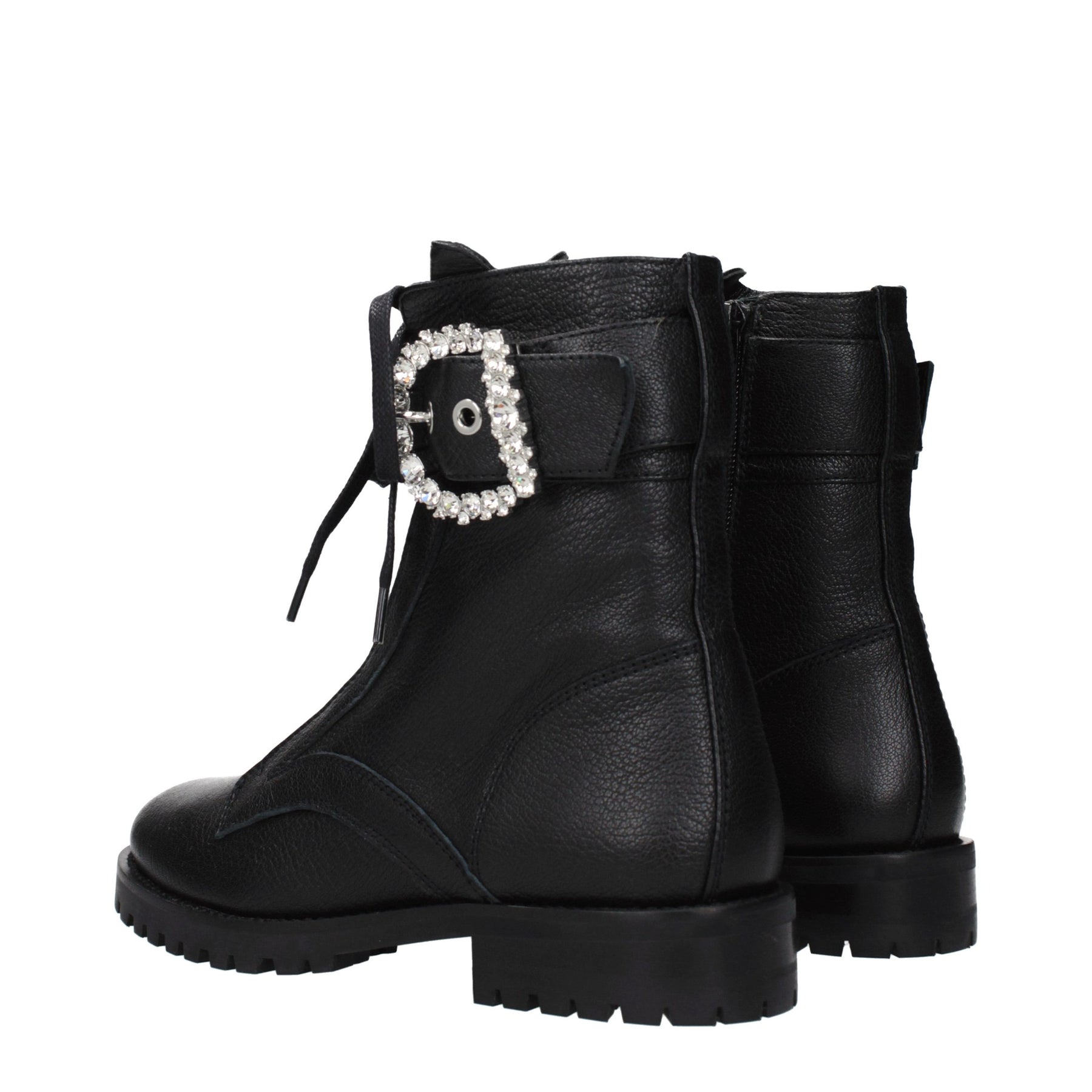Jimmy Choo Black Leather Ankle Boots | Regal Royce