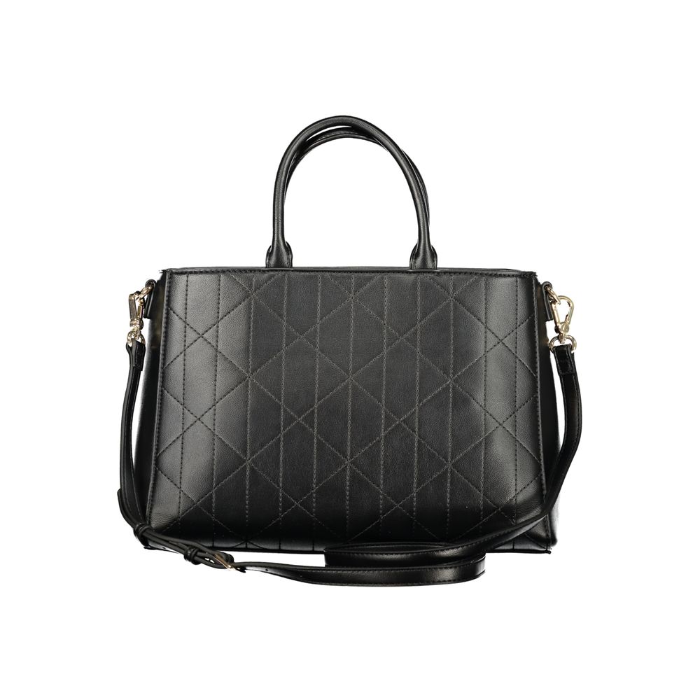 Mario Valentino Black Polyurethane Women's Bag | Regal Royce