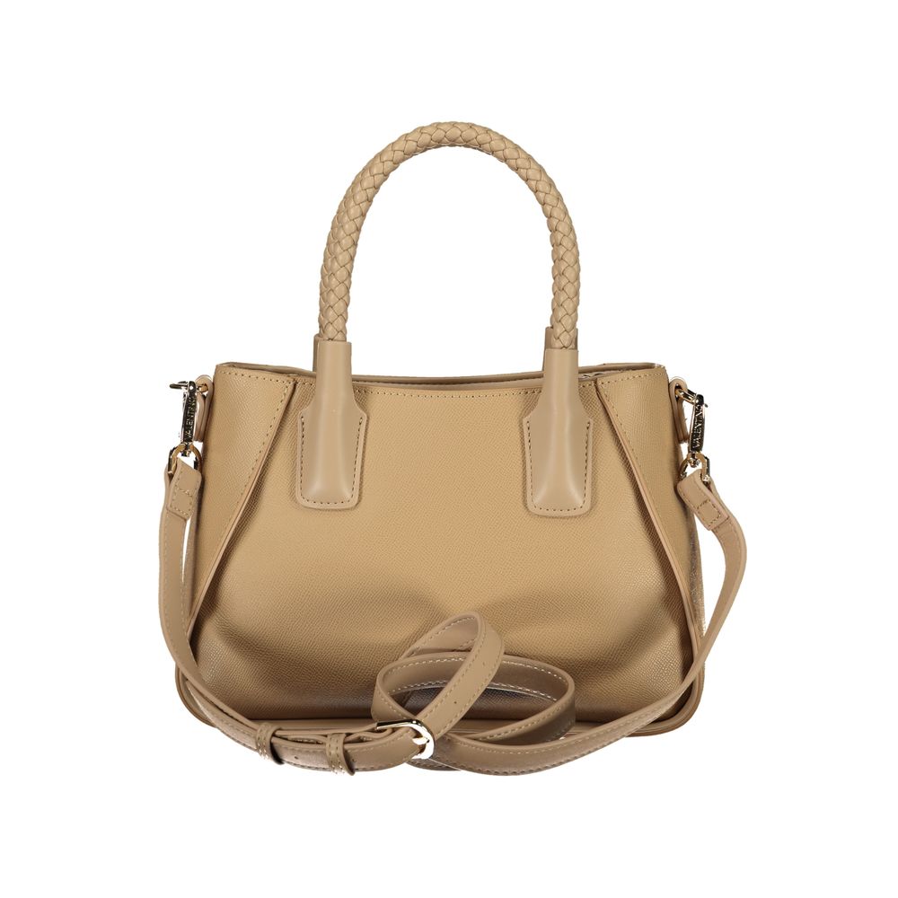Mario Valentino Beige Polyurethane Women's Bag with Handles and Shoulder Strap | Regal Royce