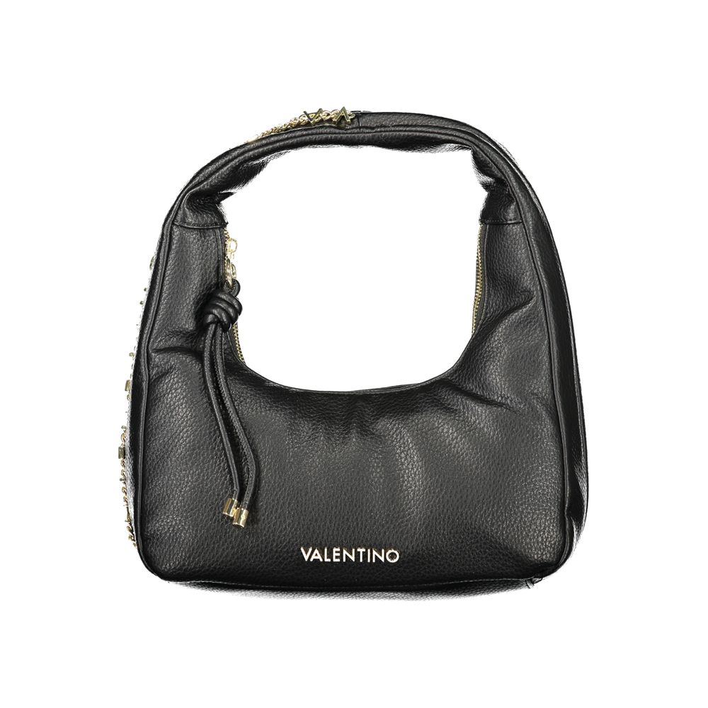 Mario Valentino Black Polyurethane Women's Bag | Regal Royce