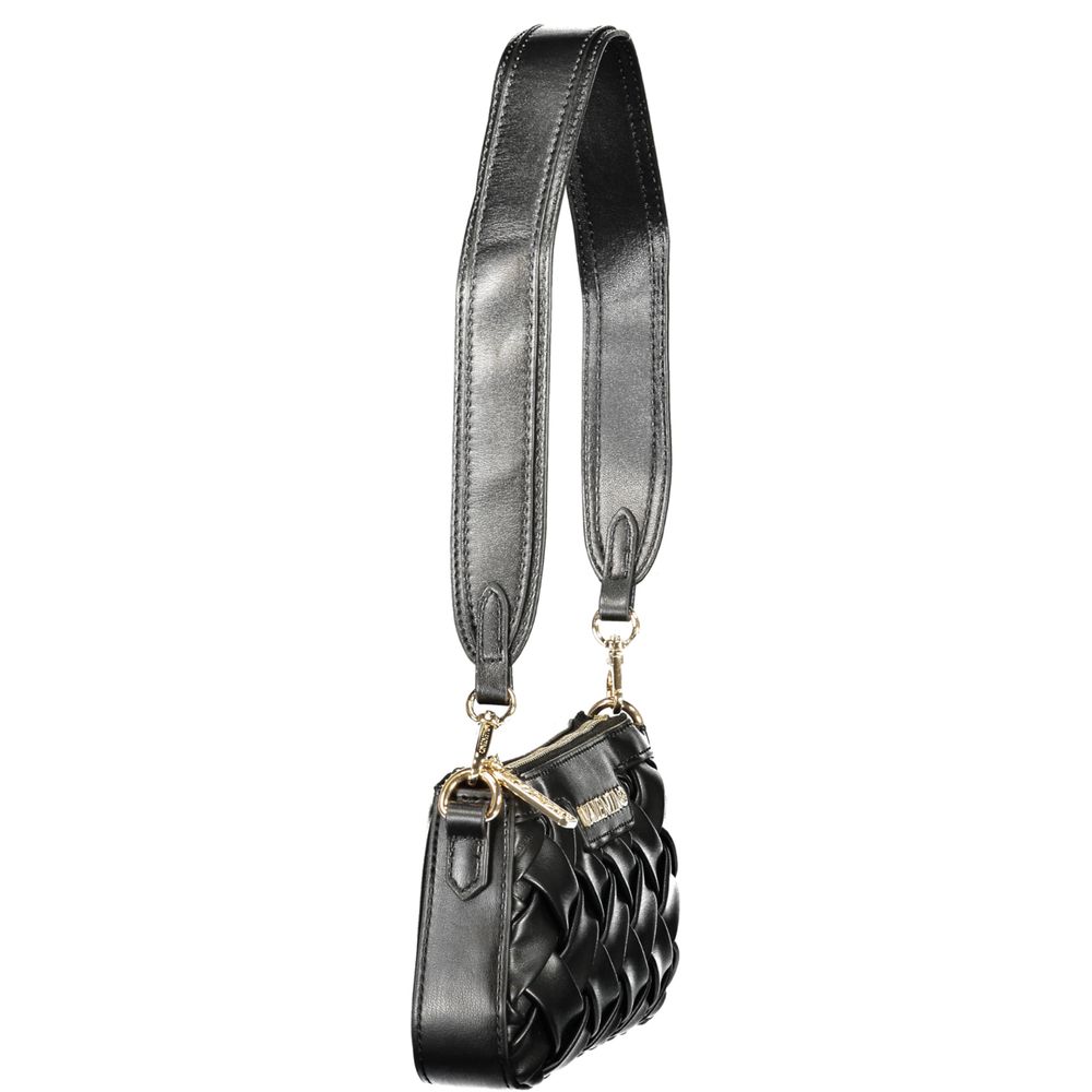 Mario Valentino Nero Poliuretano Women's Handbag with Adjustable Shoulder Strap | Regal Royce