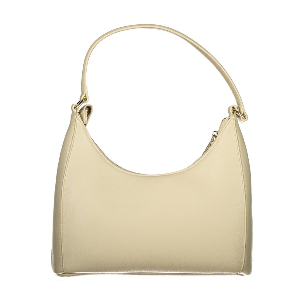Mario Valentino Beige Polyurethane Women's Bag with Adjustable Shoulder Strap | Regal Royce