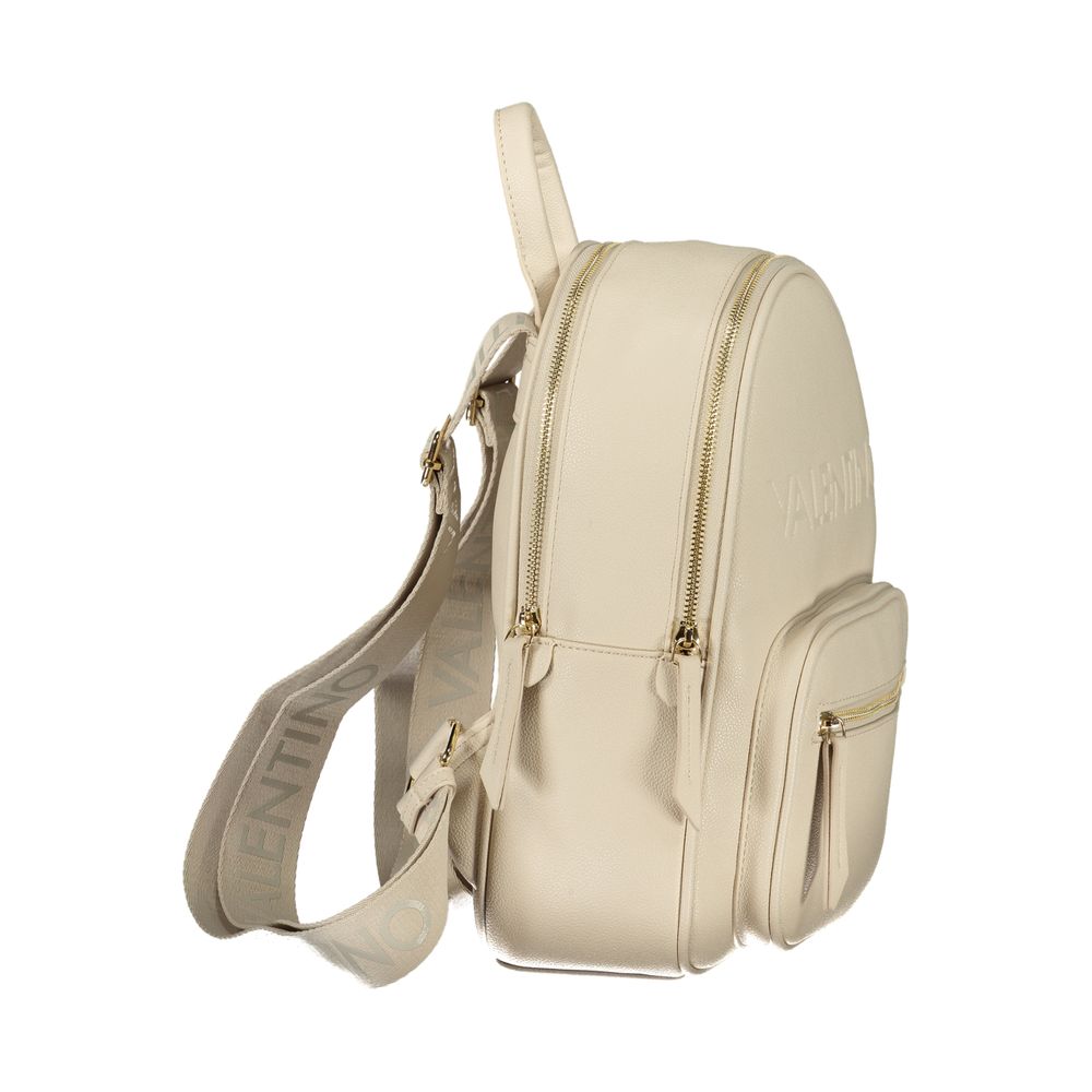 Mario Valentino Beige Polyethylene Backpack | Regal Royce
