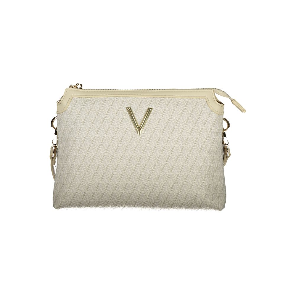 Mario Valentino Beige Polyurethane Women's Bag with Adjustable Shoulder Strap | Regal Royce