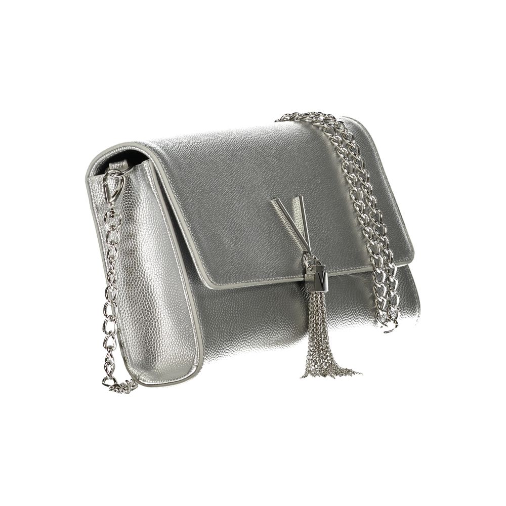 Mario Valentino Argento Polyurethane Women's Handbag | Regal Royce