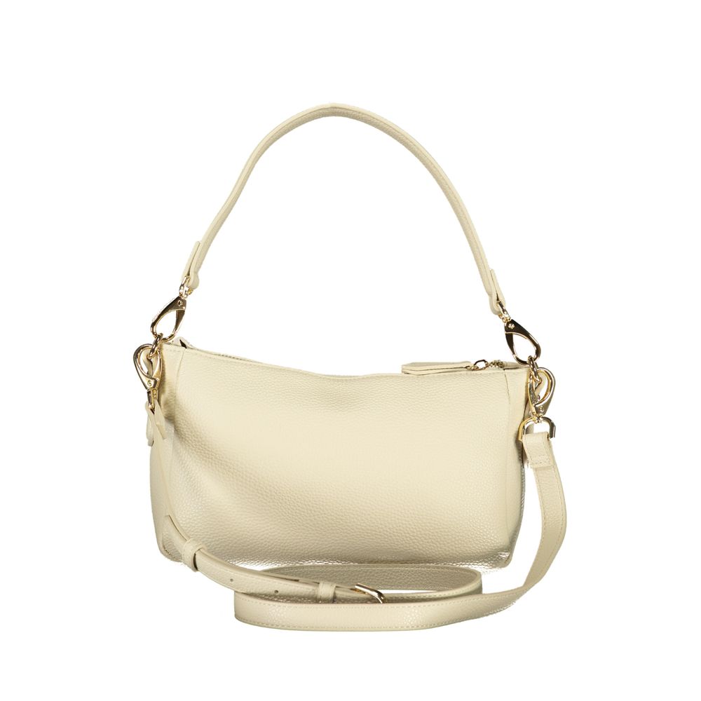 Mario Valentino Beige Polyurethane Women's Bag with Shoulder Strap | Regal Royce