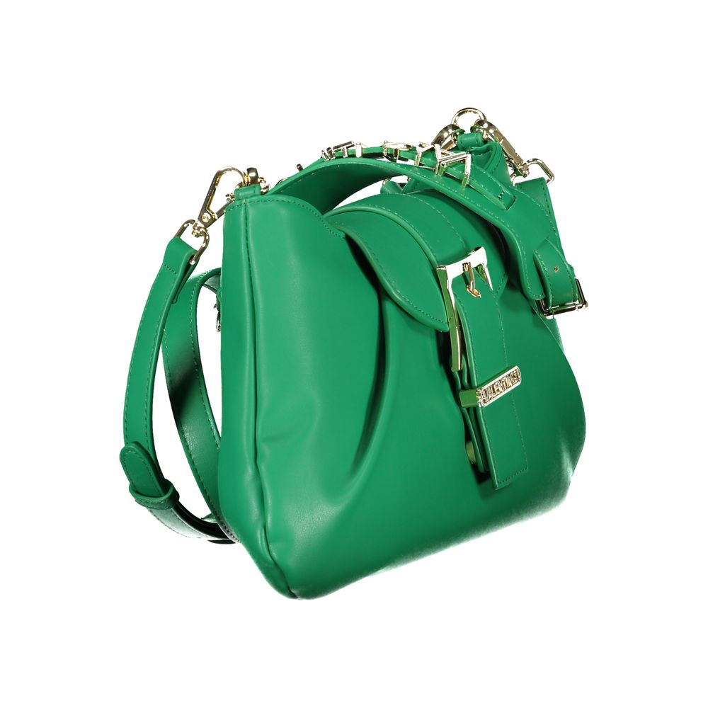 Mario Valentino Verde Polyurethane Women's Bag with Adjustable Shoulder Strap | Regal Royce