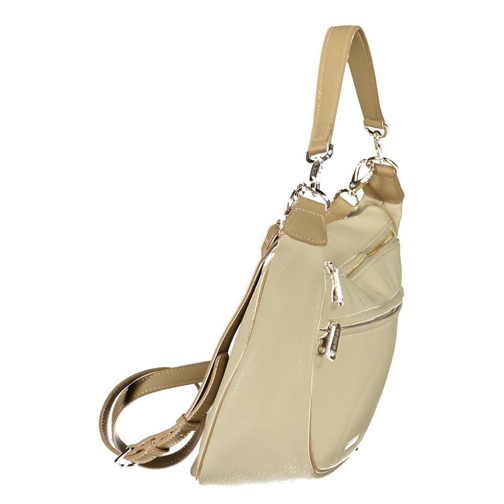 Mario Valentino Beige Polyurethane Women's Bag | Regal Royce