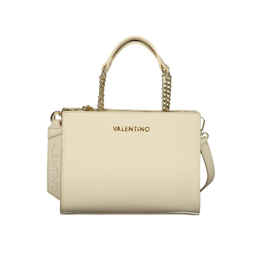 Mario Valentino Beige Polyurethane Women's Bag | Regal Royce