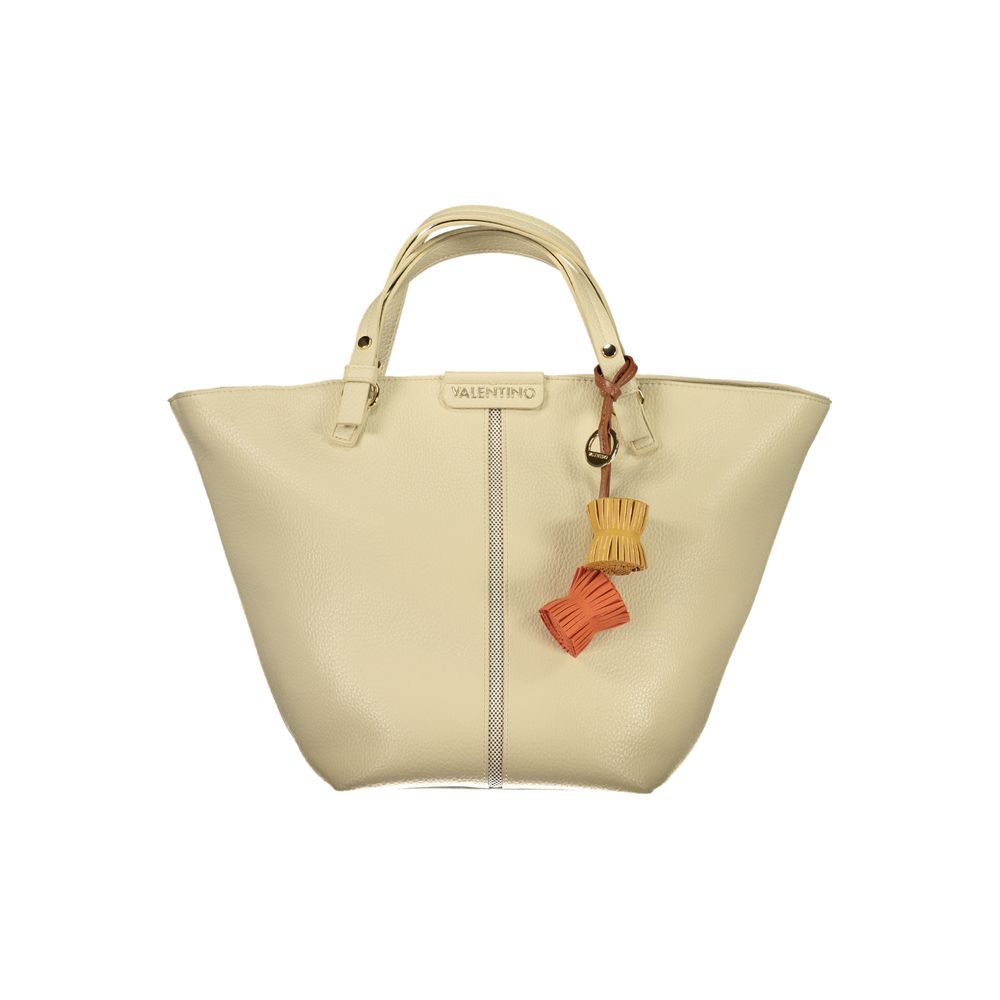 Mario Valentino Beige Polyurethane Women's Bag | Regal Royce