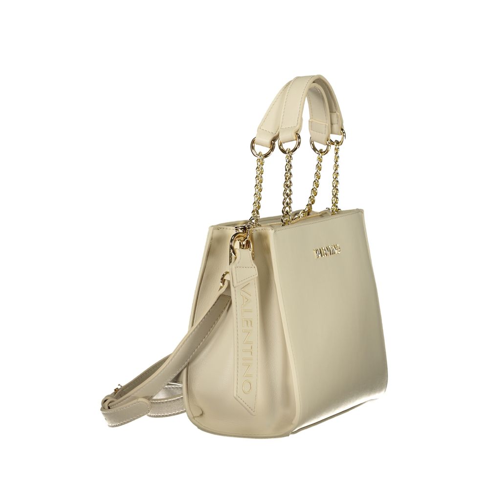 Mario Valentino Beige Polyurethane Women's Bag | Regal Royce