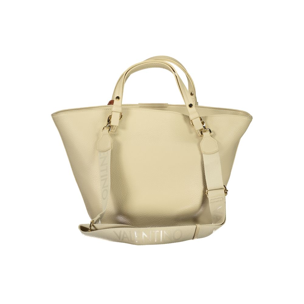 Mario Valentino Beige Polyurethane Women's Bag | Regal Royce