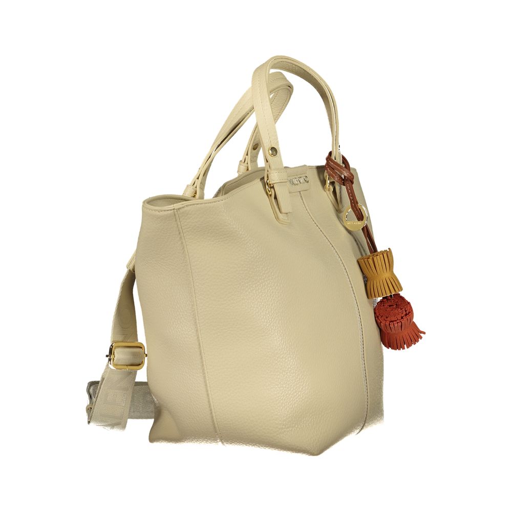 Mario Valentino Beige Polyurethane Women's Bag | Regal Royce