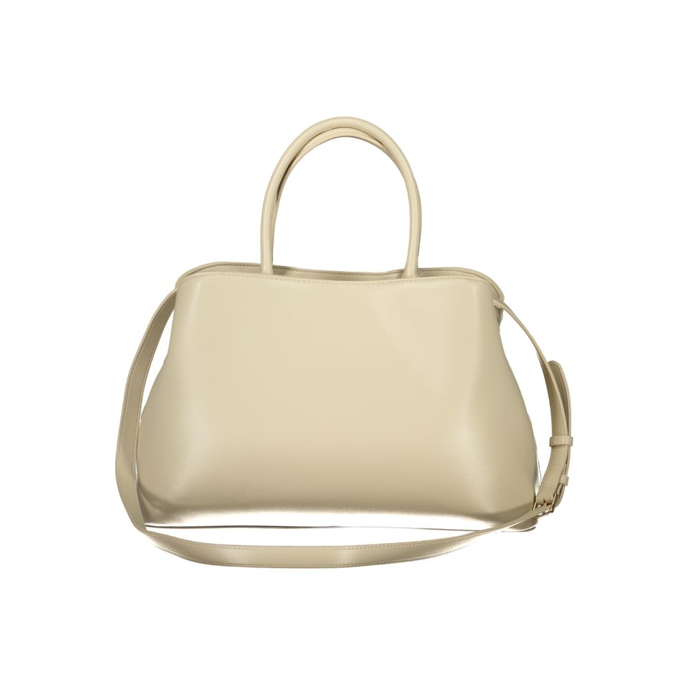Mario Valentino Beige Polyurethane Women's Bag | Regal Royce