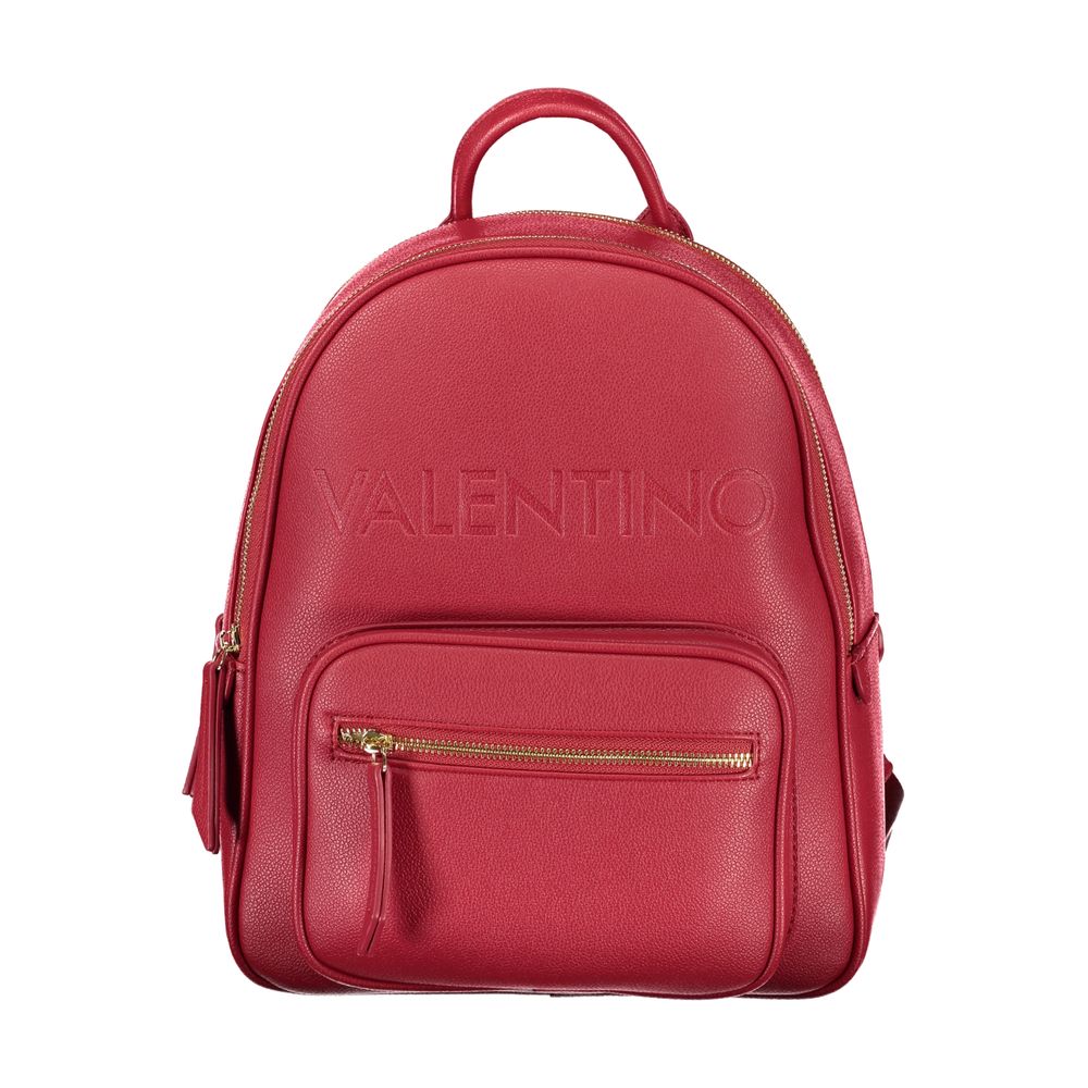 Mario Valentino Red Polyurethane Women's Backpack | Regal Royce