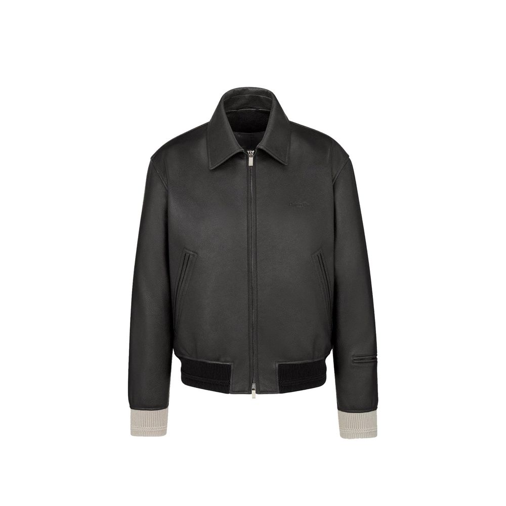 Dior Black Calfskin Leather Jacket | Regal Royce