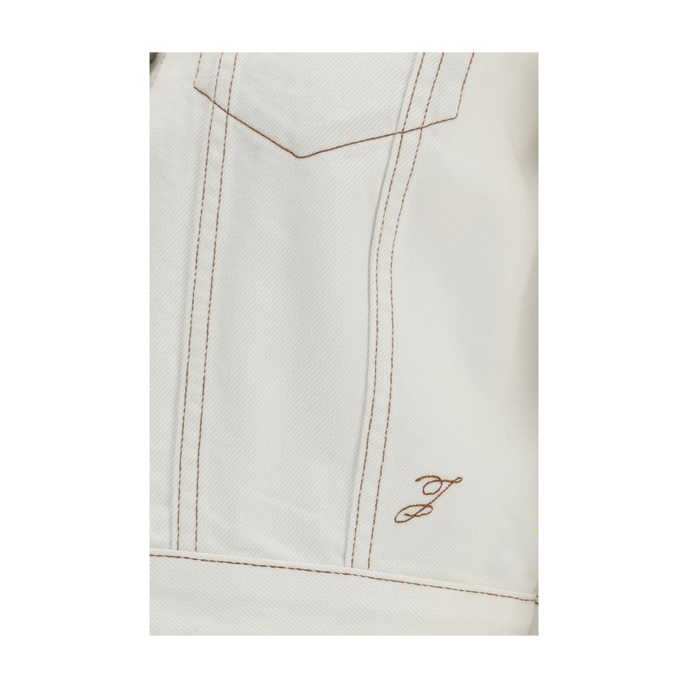Jacquemus White Cotton Denim Jacket | Regal Royce