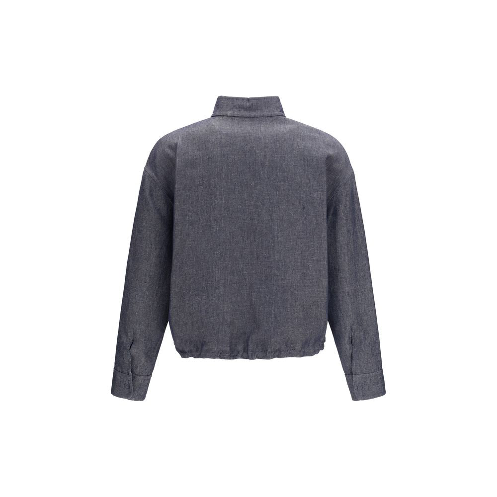 Fendi Blue Linen Denim Jacket | Regal Royce