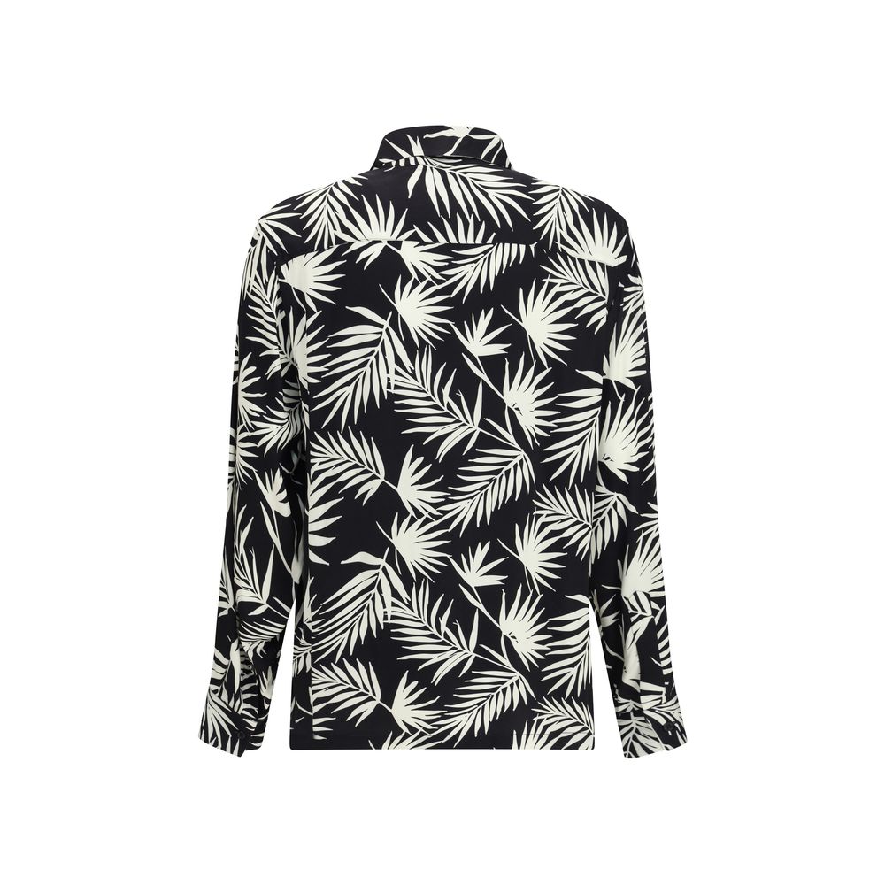 Laneus Black Viscose Pattern Shirt | Regal Royce