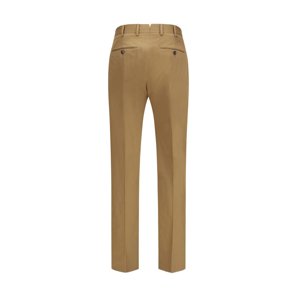 PT Torino Brown Cotton Casual Pants | Regal Royce