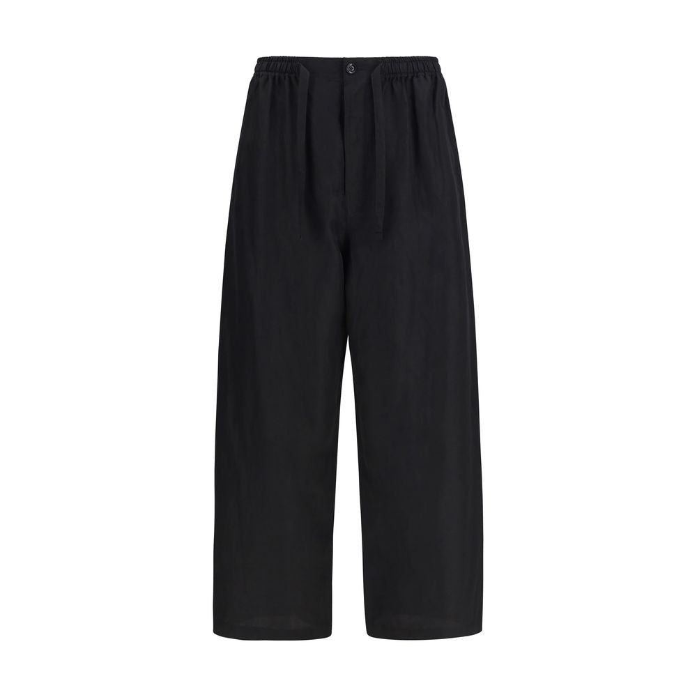Lemaire Black Linen Bottoms Sleepwear | Regal Royce