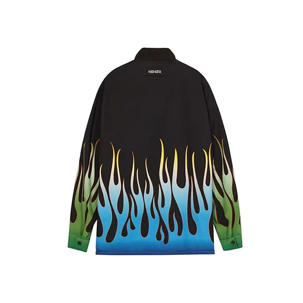 Kenzo Black Cotton Full-Length Jacket | Regal Royce