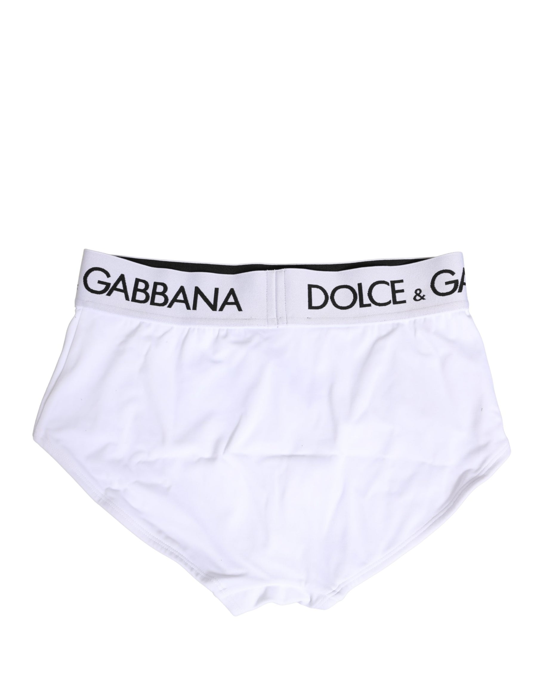 Dolce & Gabbana White Nylon Logo Waistband Panty Underwear | Regal Royce