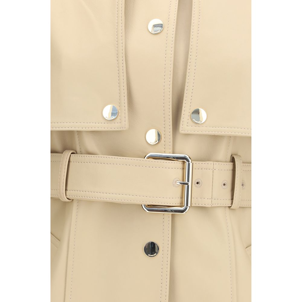 Max Mara Beige Leather Jacket | Regal Royce
