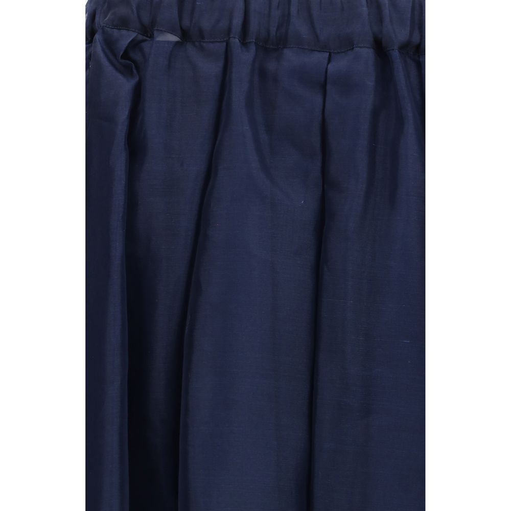 Max Mara Blue Cotton Long Skirt | Regal Royce