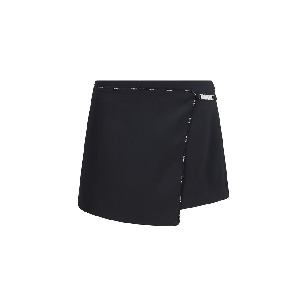 GCDS Black Polyester Short And Mini Shorts | Regal Royce