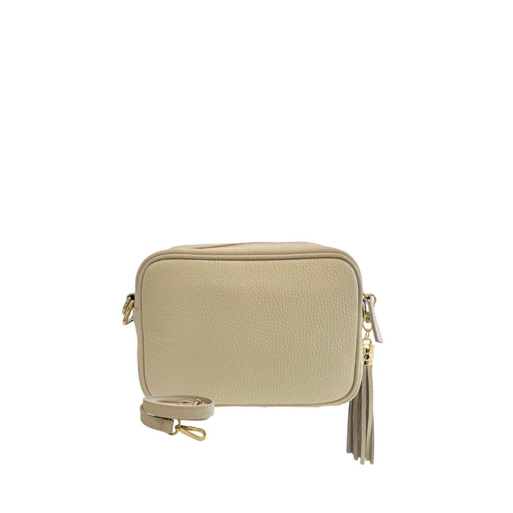 Baldinini Trend Beige Cowhide Crossbody Bag | Regal Royce