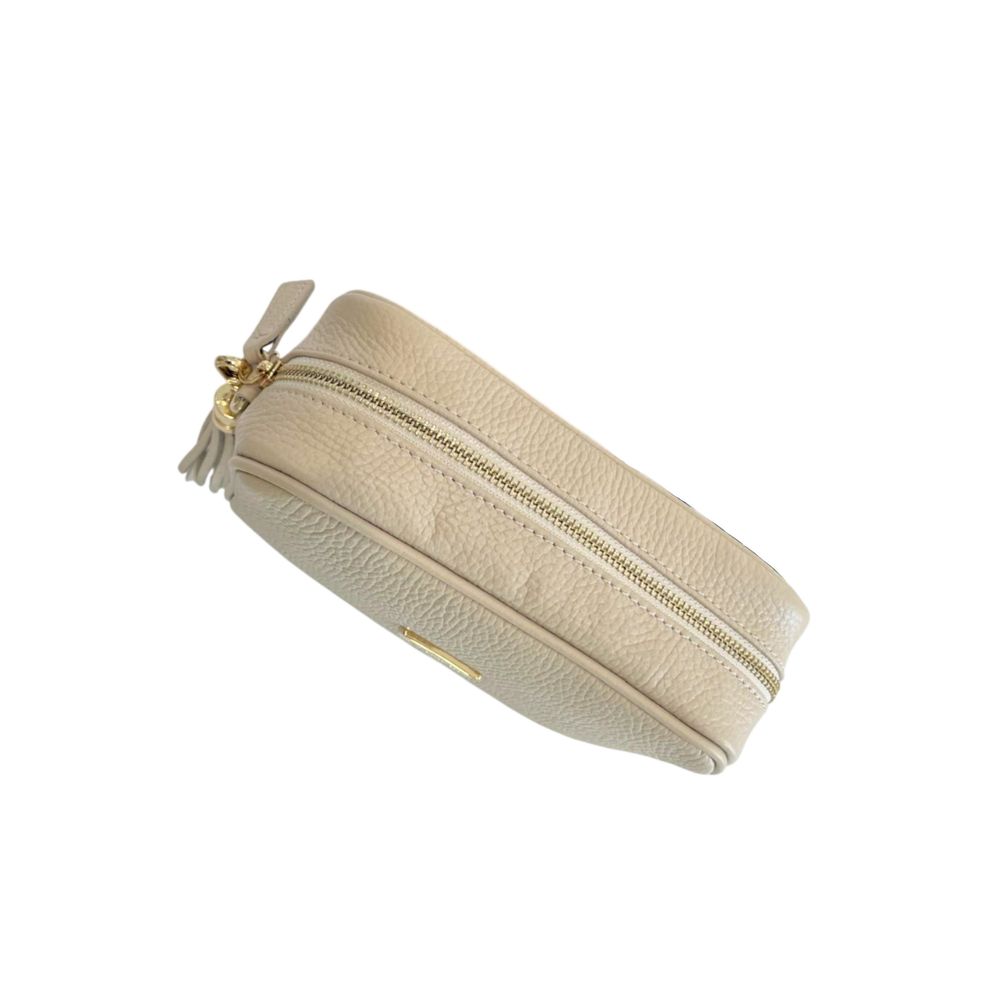 Baldinini Trend Beige Cowhide Crossbody Bag | Regal Royce
