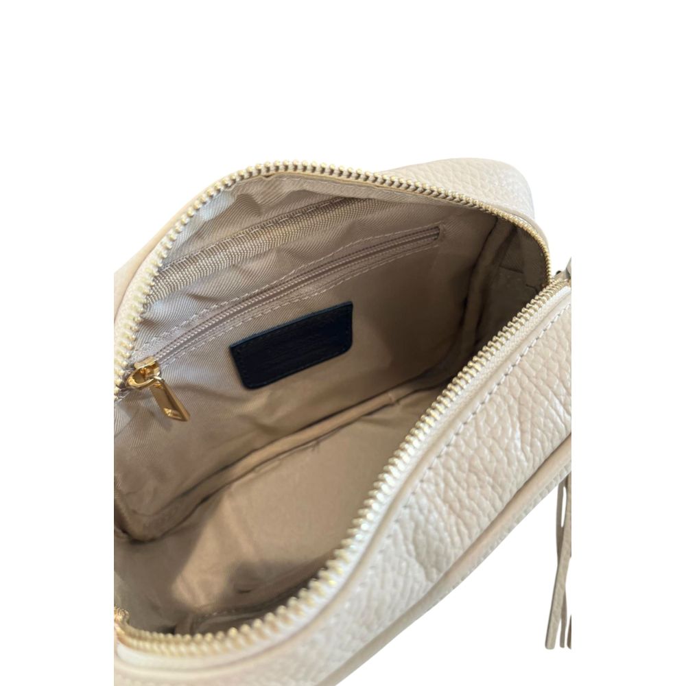 Baldinini Trend Beige Cowhide Crossbody Bag | Regal Royce