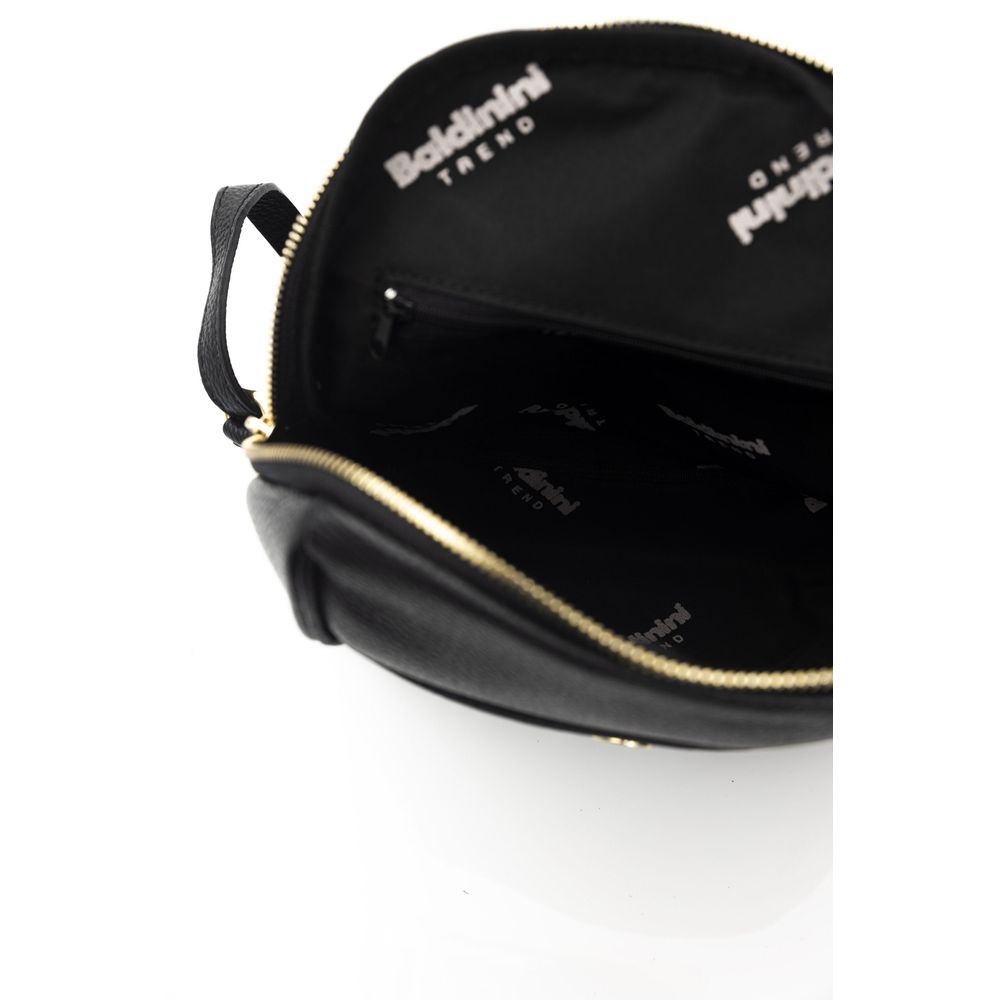 Baldinini Trend Black Cowhide Crossbody Bag | Regal Royce