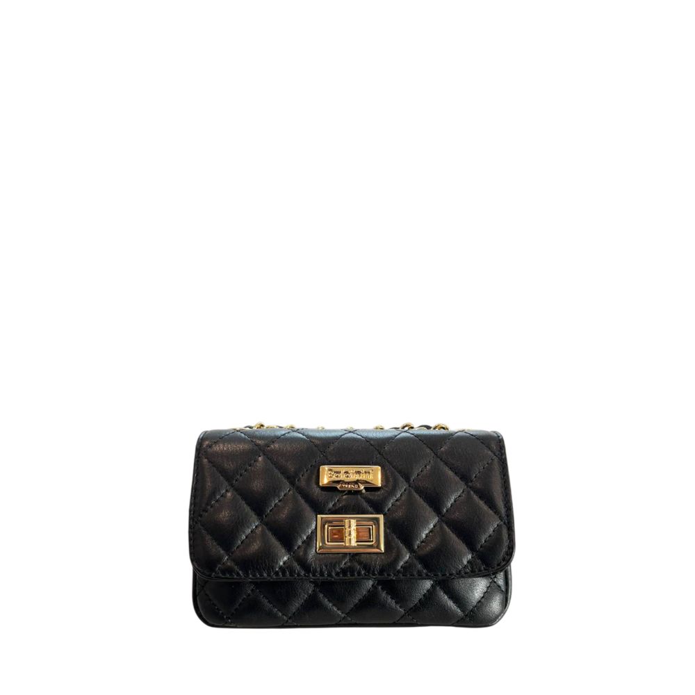 Baldinini Trend Black Cowhide Crossbody Bag | Regal Royce