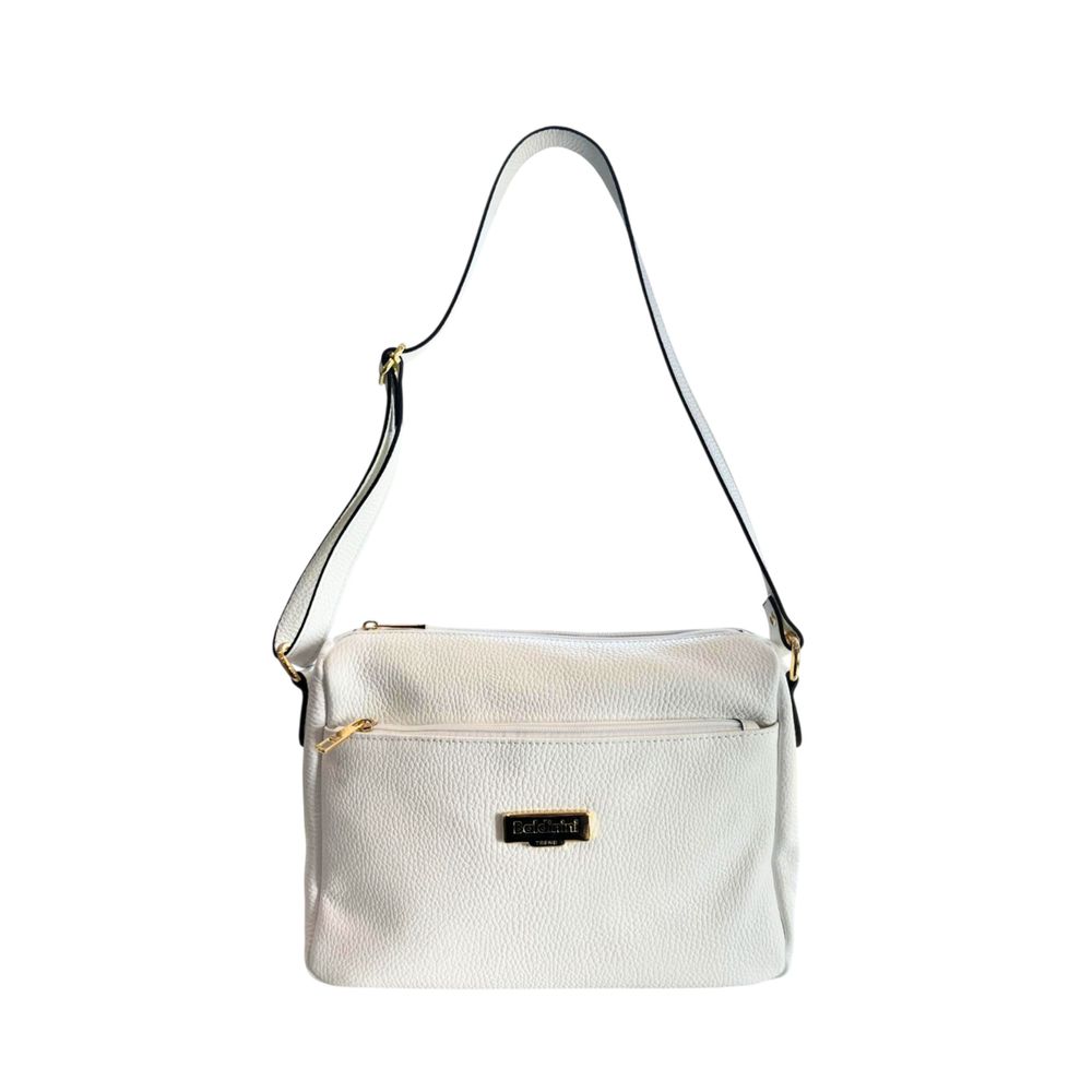 Baldinini Trend White Cowhide Crossbody Bag | Regal Royce