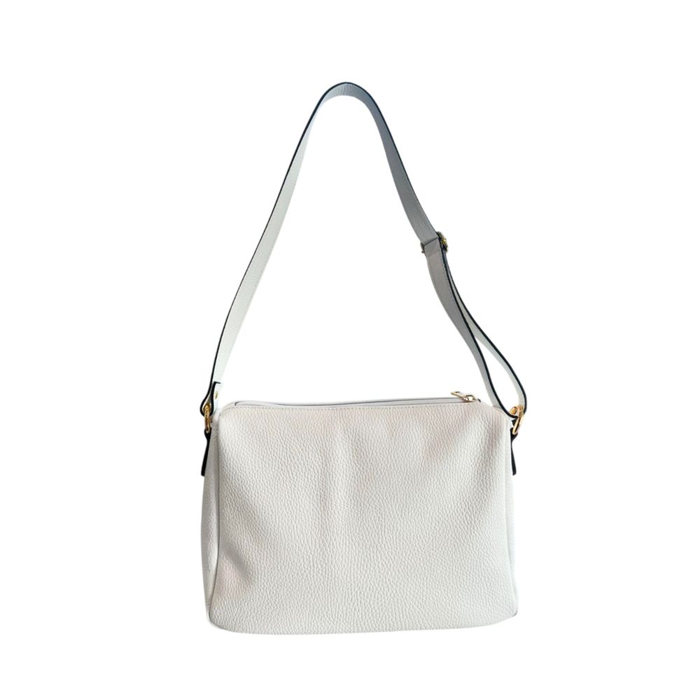 Baldinini Trend White Cowhide Crossbody Bag | Regal Royce
